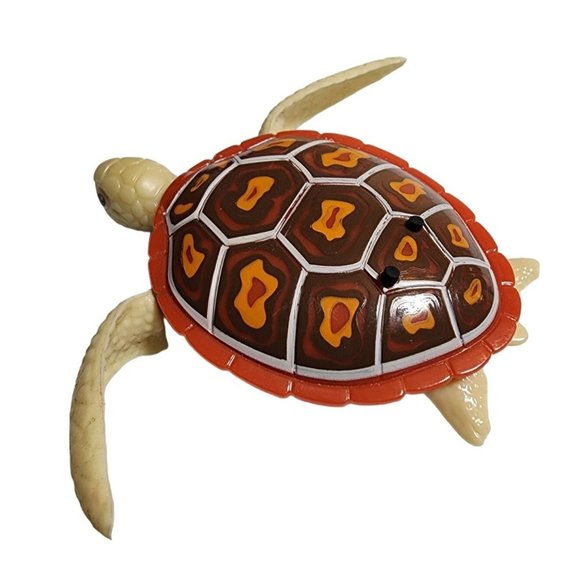 Zuru Robo Alive Tiny Turtle Walks & Swims Like Real Turtle Tested Works Orange - Picture 4 of 4
